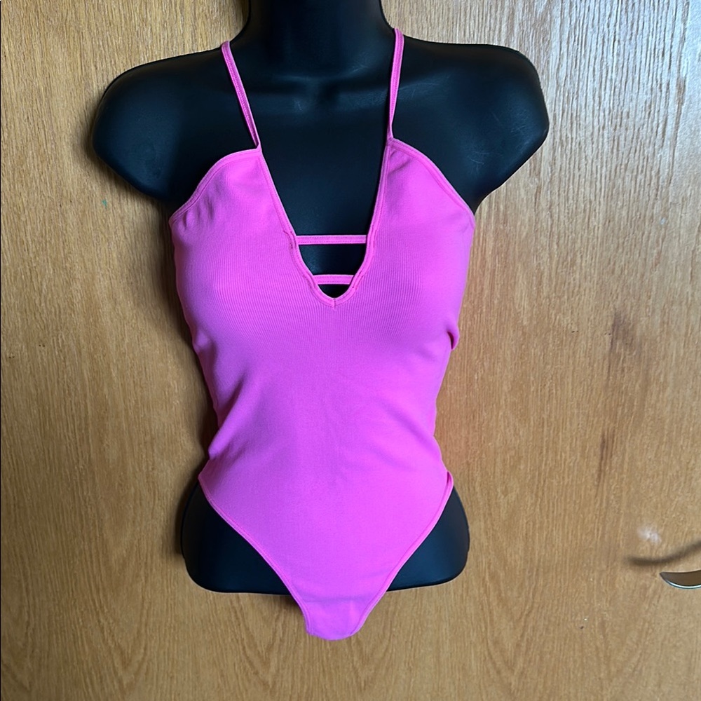 free people movement Pink bodysuit